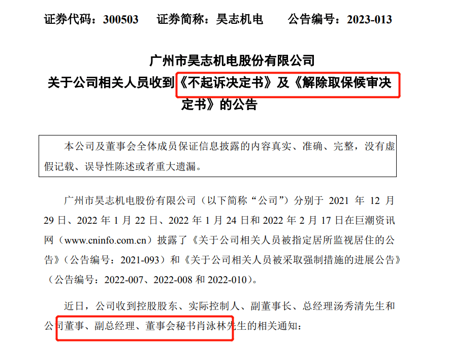 不容易<strong></p>
<p>和合期货</strong>，历时一年多！董秘不予起诉，解除取保候审