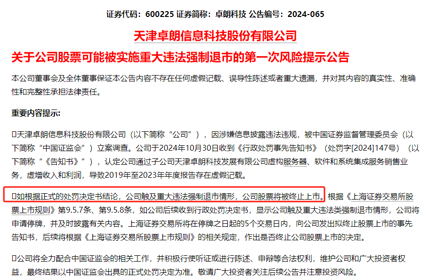 连续5年造假！这只A股<strong></p>
<p>淘金矿场app</strong>，面临强制退市！